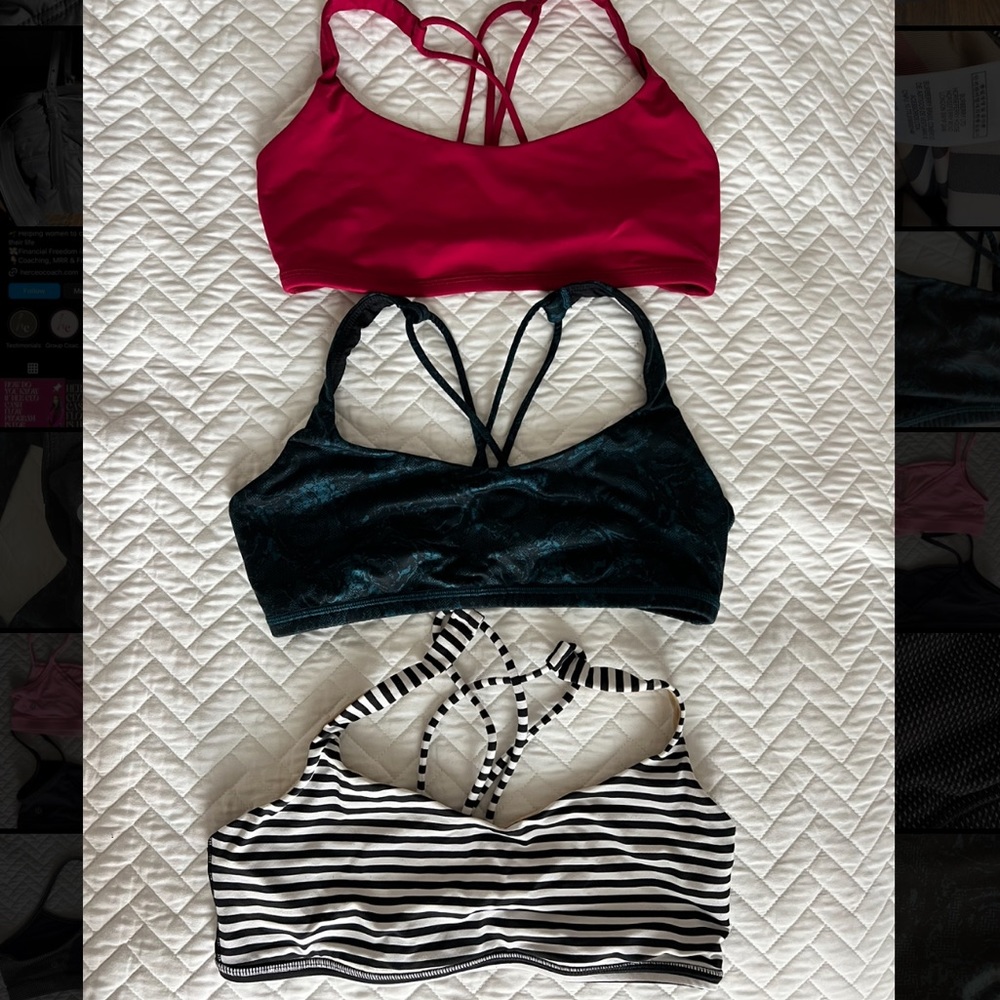 Lululemon Free to be sports bra size 8 lot